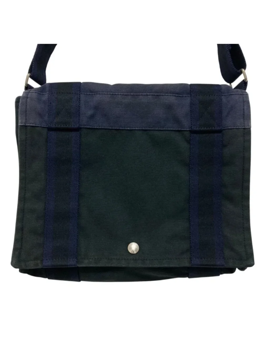 Hermes Fourre Tout Besace PM Shoulder Bag Navy Black
